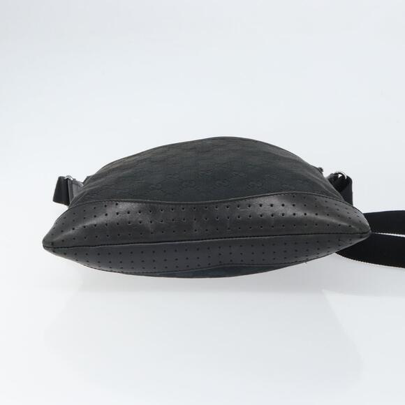 GUCCI GG Canvas Shoulder Bag Black Silver 145857 Auth 163305 - Picture 5 of 16